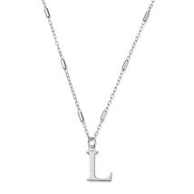 ChloBo Silver Iconic Initial Necklace - Letter L