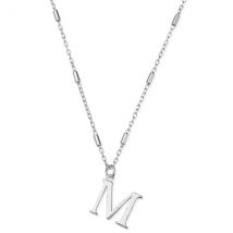 ChloBo Silver Iconic Initial Necklace - Letter M