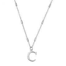 ChloBo Silver Iconic Initial Necklace - Letter C