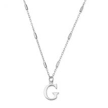 ChloBo Silver Iconic Initial Necklace - Letter G