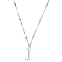 ChloBo Silver Iconic Initial Necklace - Letter J