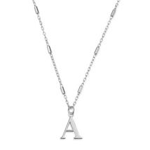 ChloBo Silver Iconic Initial Necklace - Letter A