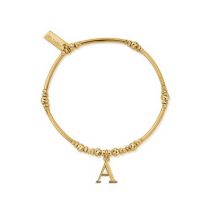 ChloBo Gold Iconic A Initial Bracelet - Gold