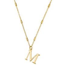 ChloBo Gold Iconic M Initial Necklace - Gold