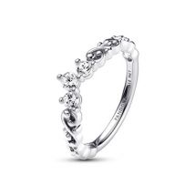 Pandora Silver Regal Swirl Tiara Ring - Ring Size 52