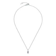 Ted Baker Silver Blue Lapis Gem Bar Necklace - 49cm