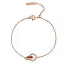 Olivia Burton Rose Gold Classic Interlink Bracelet - Rose Gold