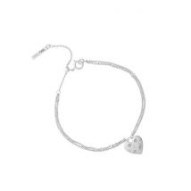 Olivia Burton Silver Crystal Heart Bracelet