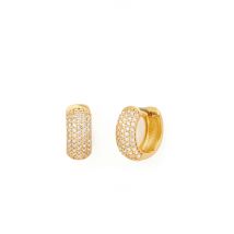 Kate Spade New York Gold Pavé Huggies - Gold