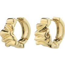 Pilgrim Gold Willpower Recycled Huggie Hoop Earrings - Gold