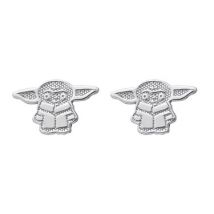 Disney Baby Yoda Earrings - Silver