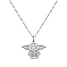 Disney Baby Yoda Necklace - Silver