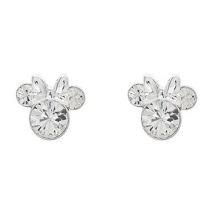 Disney Minnie Mouse April Birthstone Earrings - Silver