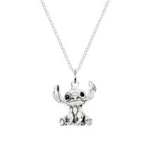 Disney Silver Lilo & Stitch Necklace - Silver