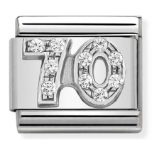 Nomination 70th Birthday Charm