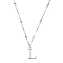 ChloBo Silver Iconic L Initial Necklace - Silver