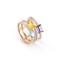 Nomination Colour Wave Crystal Ring Size 54