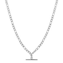 Over & Over Silver T-Bar Chain Necklace - 45cm