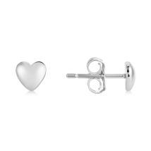 Argento Kids Silver Heart Earrings - Silver