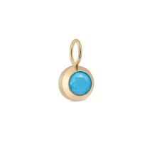 Over & Over Gold December Birthstone Charm - Gold