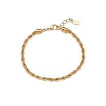 Over & Over Gold Twist Bracelet - 21cm