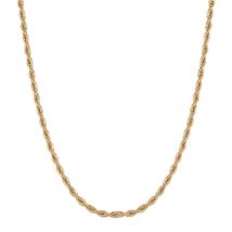 Over & Over Gold Twist Necklace - 43cm
