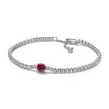 Pandora Red Sparkling Tennis Bracelet - 16cm