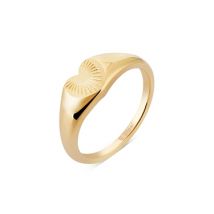 Over & Over Gold Sacred Heart Ring - 56