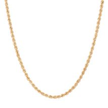 Argento Recycled Gold Twist Chain Necklace - 38cm