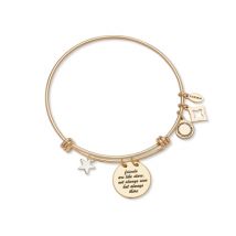 Karma Gold Friendship Bangle - Adjustable