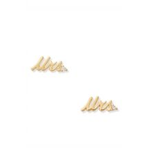 Kate Spade New York Gold Crystal Mrs Earrings - Gold