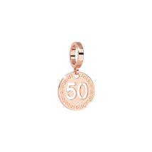 Rebecca Rose Gold 50 Charm - Rose Gold