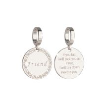 Rebecca Silver Friend Charm - Silver