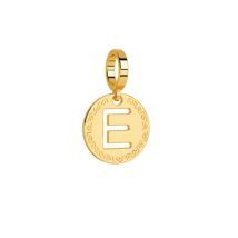 Rebecca Gold Letter E Charm - Gold