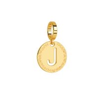 Rebecca Gold Letter J Charm - Gold