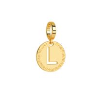 Rebecca Gold Letter L Charm - Gold