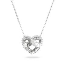 Swarovski Matrix Silver Heart Necklace - Silver