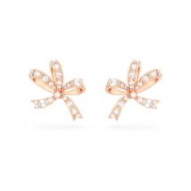 Swarovski Volta Rose Gold Bow Stud Earrings