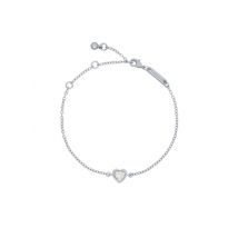 Ted Baker Silver Hansa Crystal Heart Bracelet - 20cm