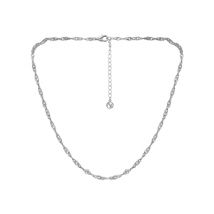 Argento Twist Choker Necklace - Silver