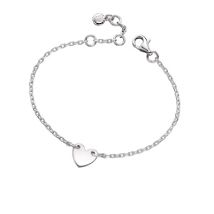 Little Star Anna Silver Heart Bracelet - 12cm