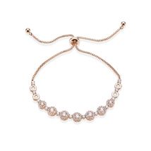 August Woods Crystal Cluster Pull Bracelet - Silver