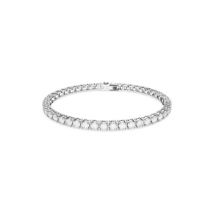 Swarovski Matrix Silver Round Tennis Bracelet - 16.5cm