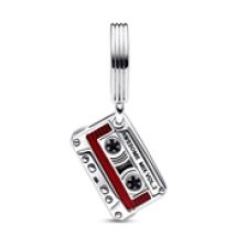 Pandora Marvel Guardians of The Galaxy Cassette Tape Dangle Charm - Silver