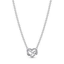Pandora Sparkling Infinity Heart Necklace
