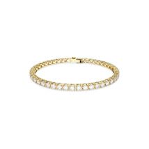 Swarovski Matrix Gold Round Tennis Bracelet - 16.5cm