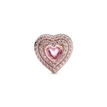Pandora Sparkling Pink Heart Charm