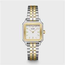 CLUSE Gold + Silver Gracieuse Petite Square Watch - Gold