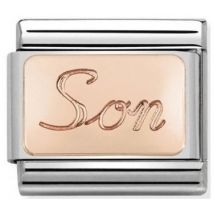 Nomination Rose Gold Son Charm - Stainless Steel