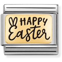 Nomination Gold Happy Easter Charm